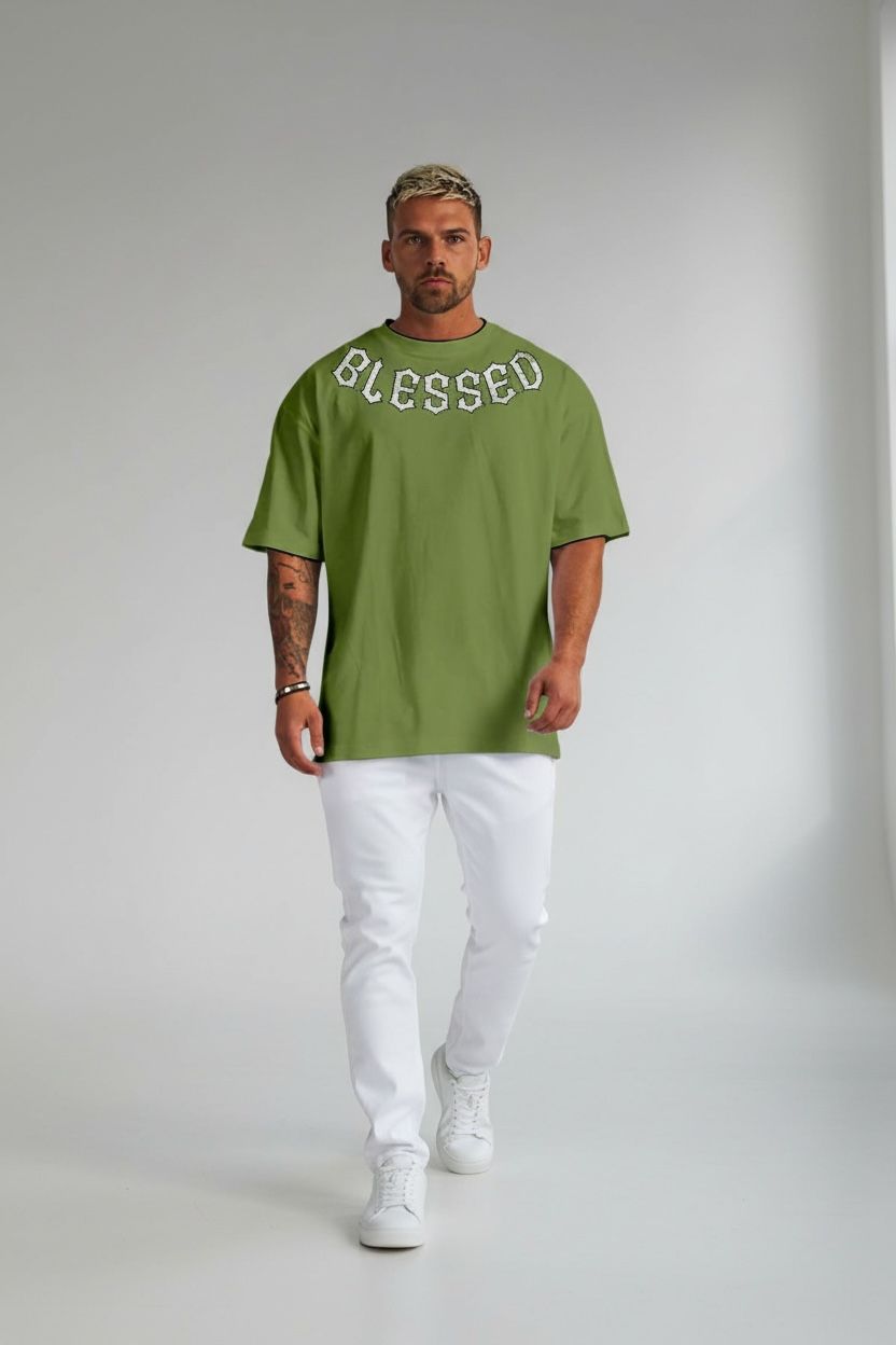 Camiseta oversize blessed 250gr