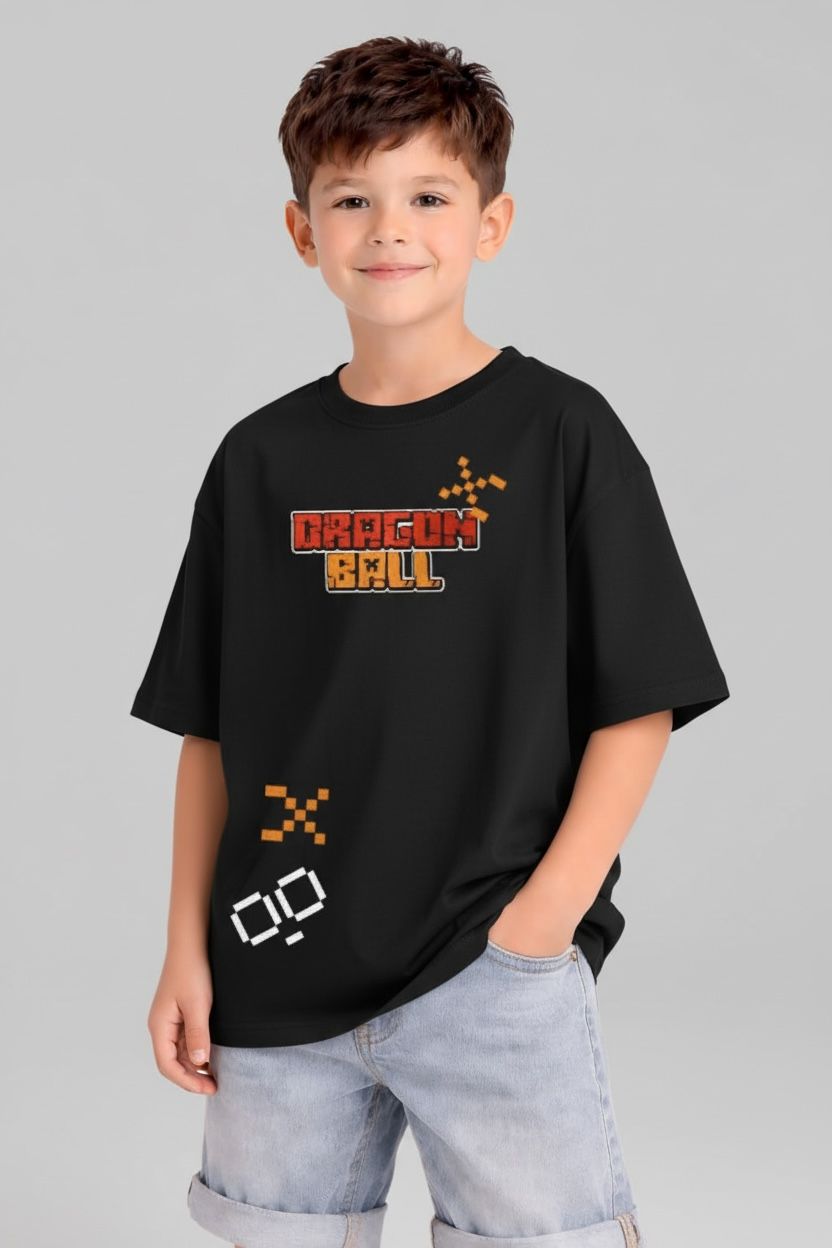 camiseta oversize dragon ball black 250gr