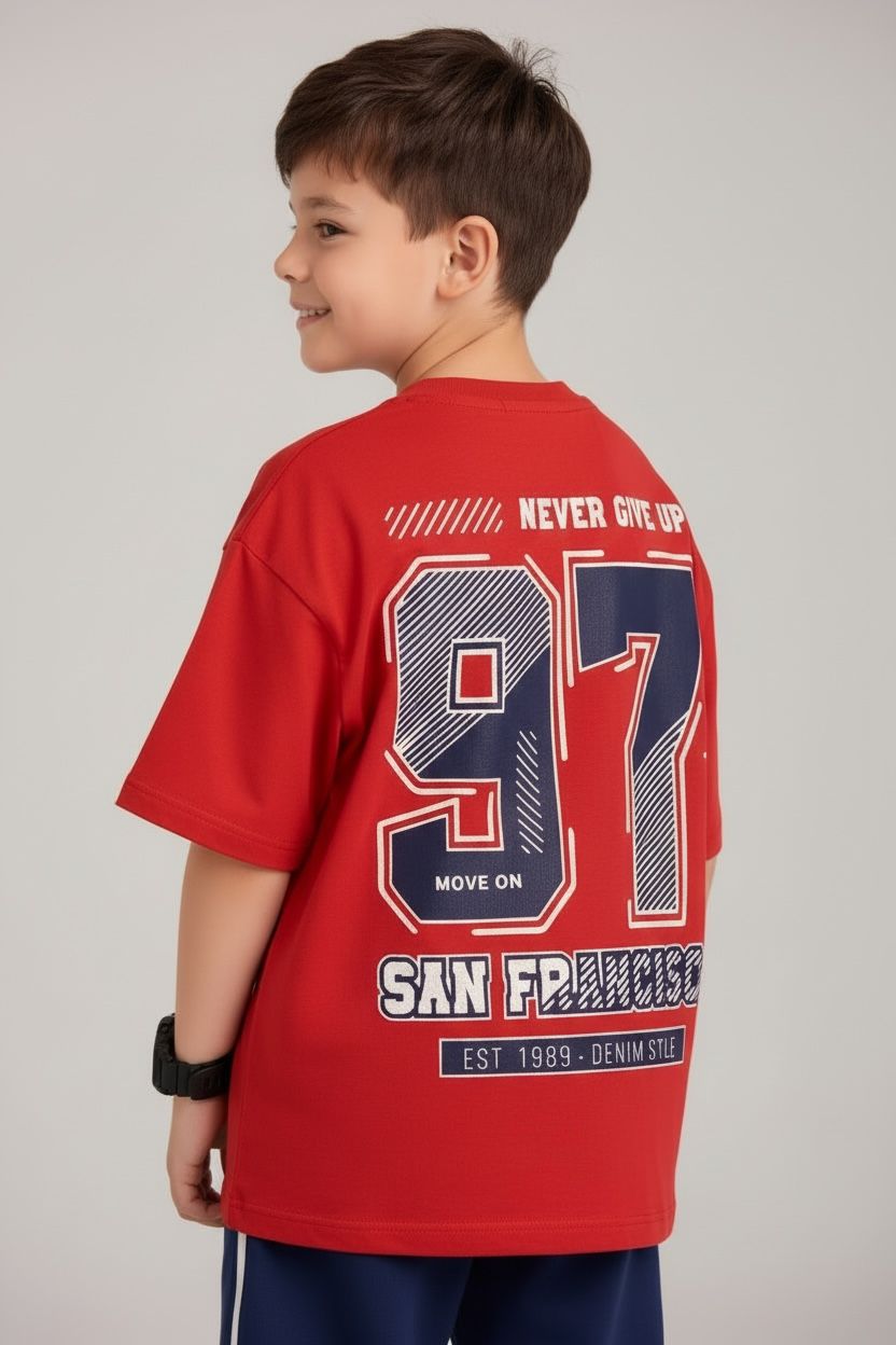 camiseta oversize california red 250gr