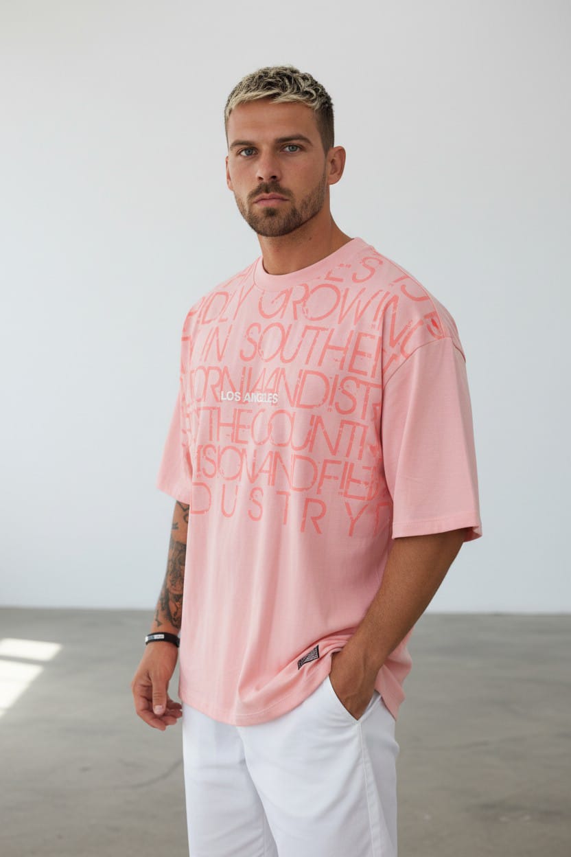 Camiseta Oversize Guetto LOS ANGELES 210Ggrs