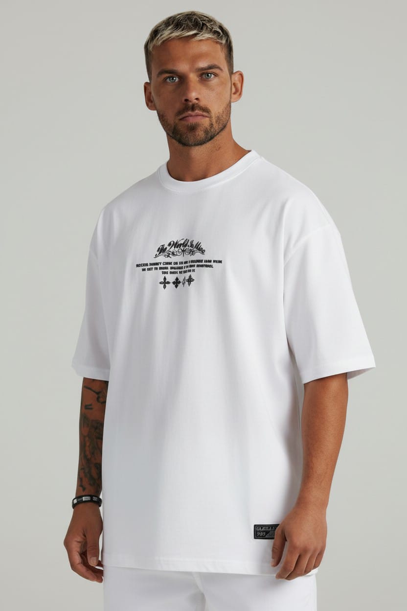 Camiseta Oversize THE WORLD IS MINE 260GRS