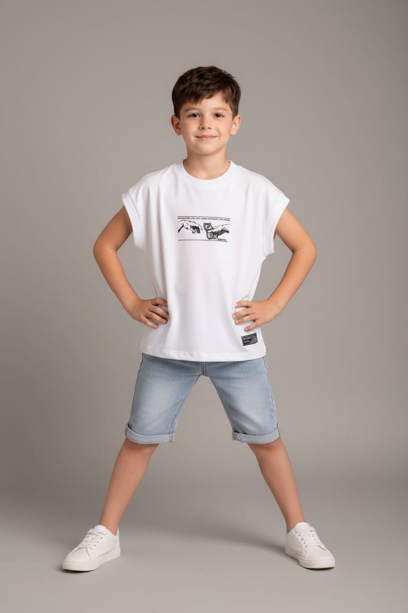 Camiseta Oversize SIza Kids ANGEL OF MONEY 260GRS