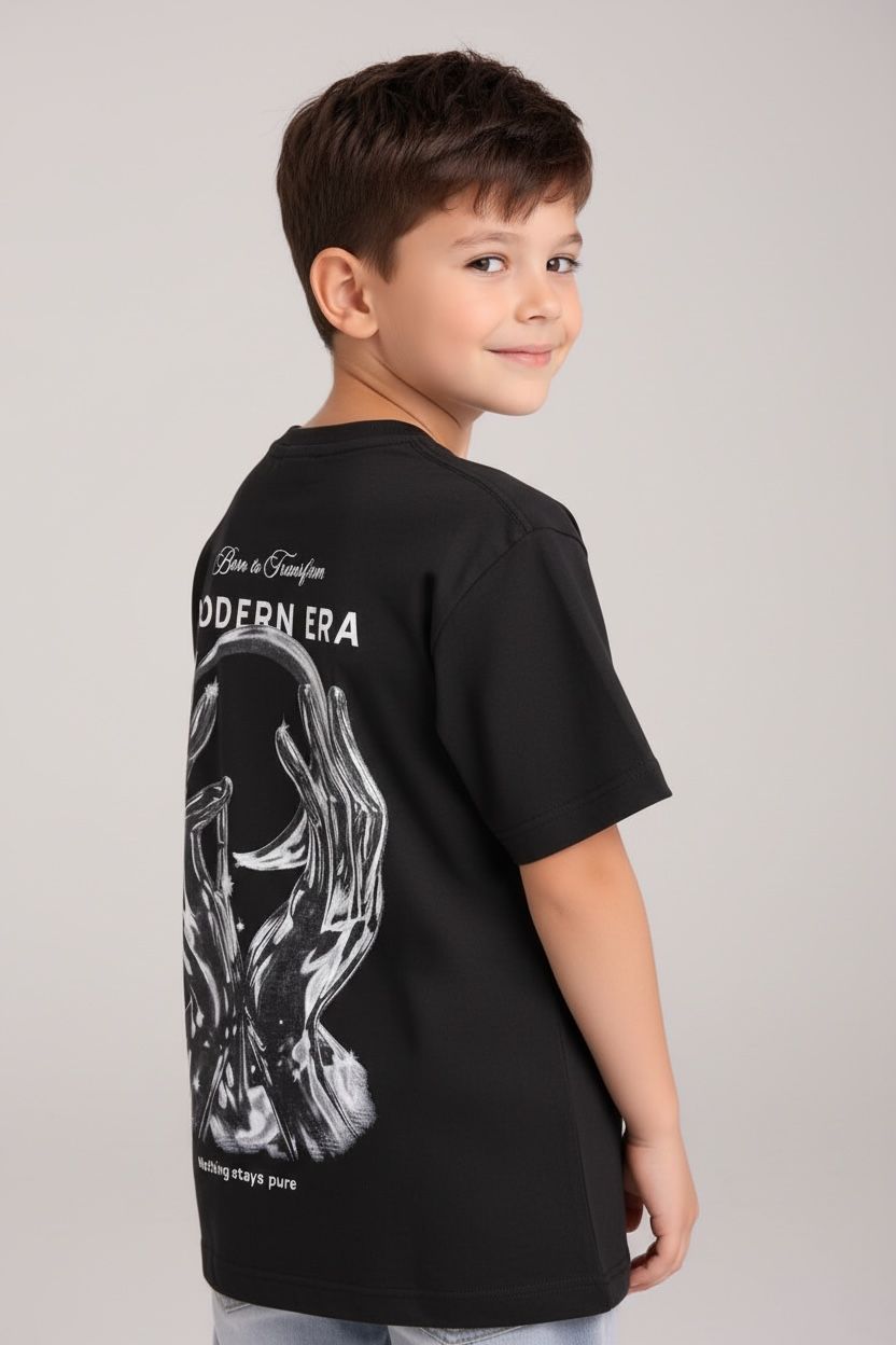 Camiseta Oversize KIDS BORN TO TRANSFORM 260GRS