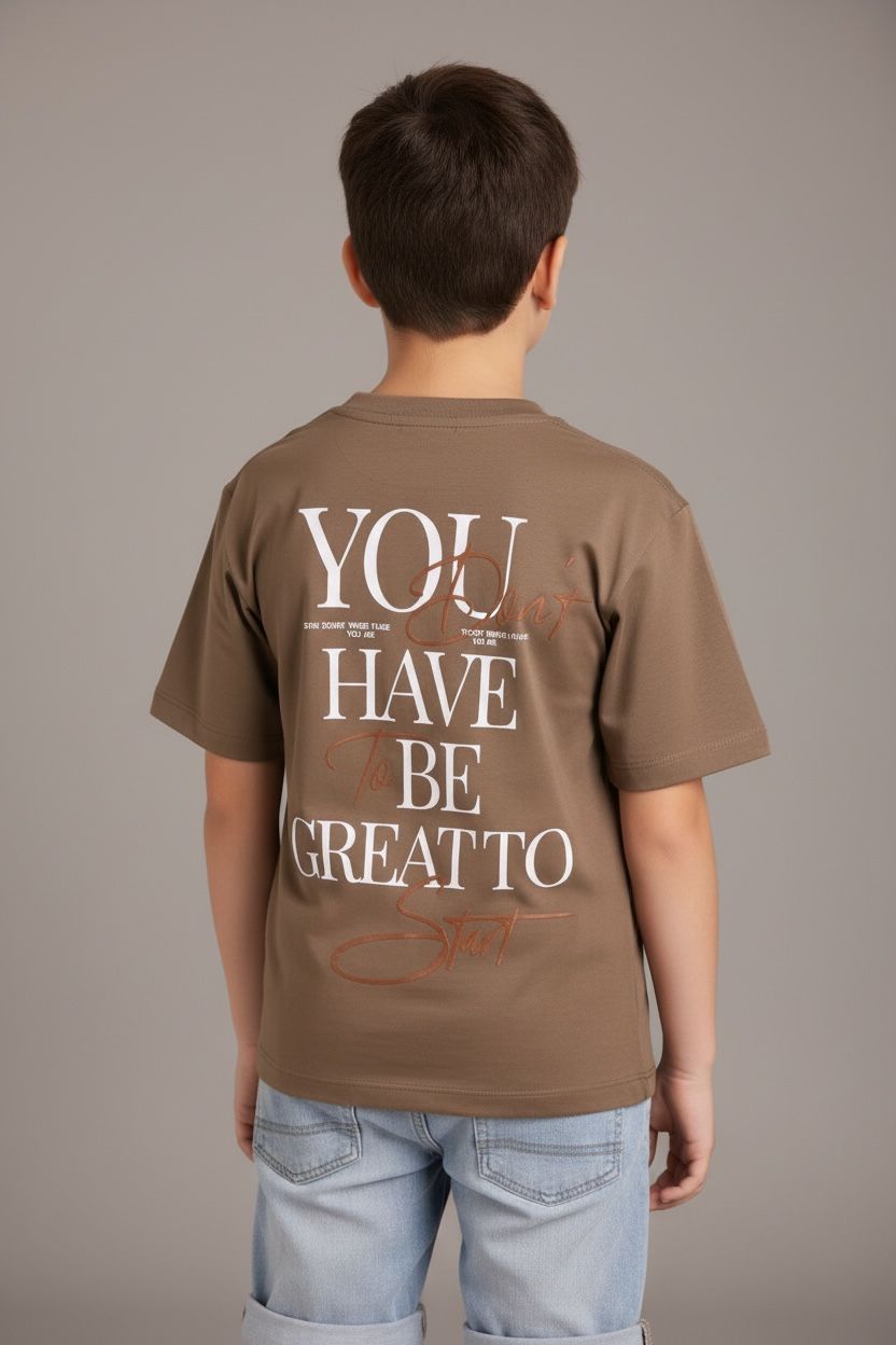 Camiseta Oversize KIDS STAR TOBE GREAT 260GRS