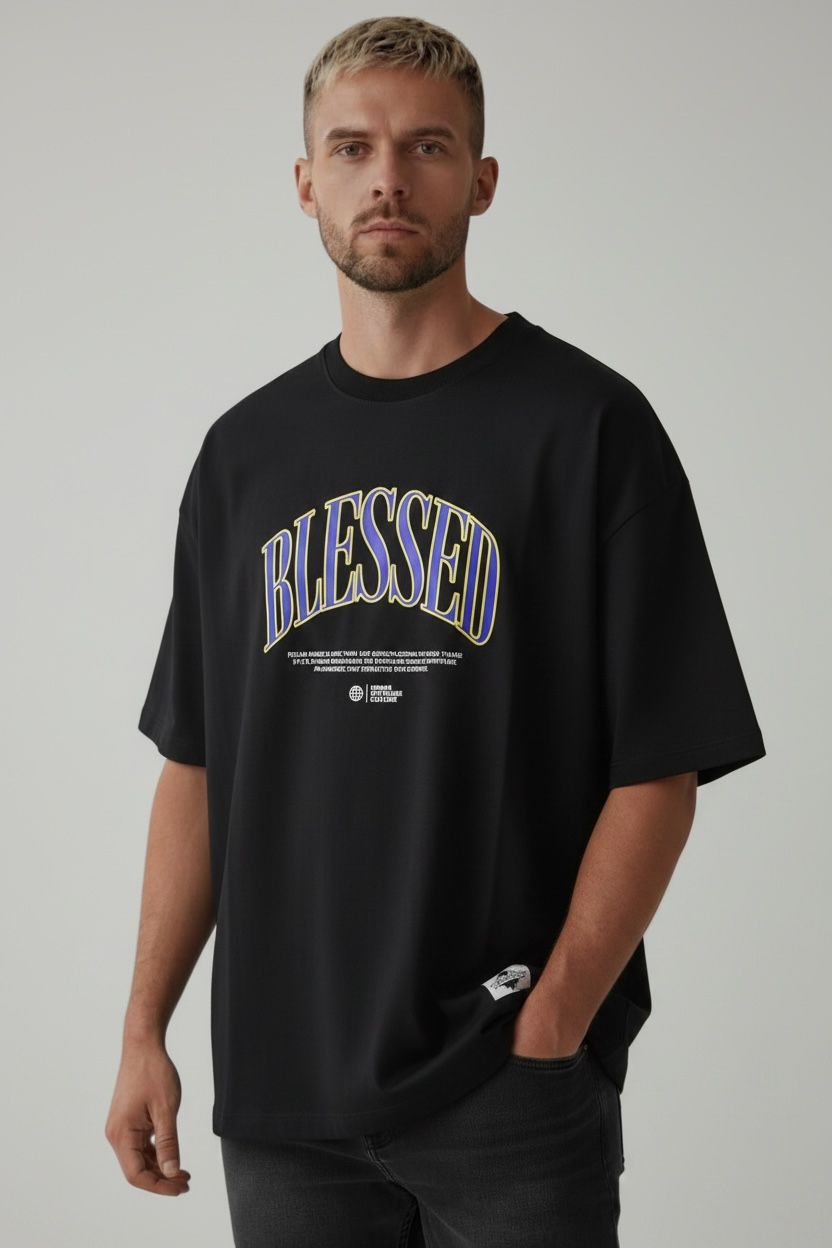 Camiseta Oversize BLESSED 260GRS