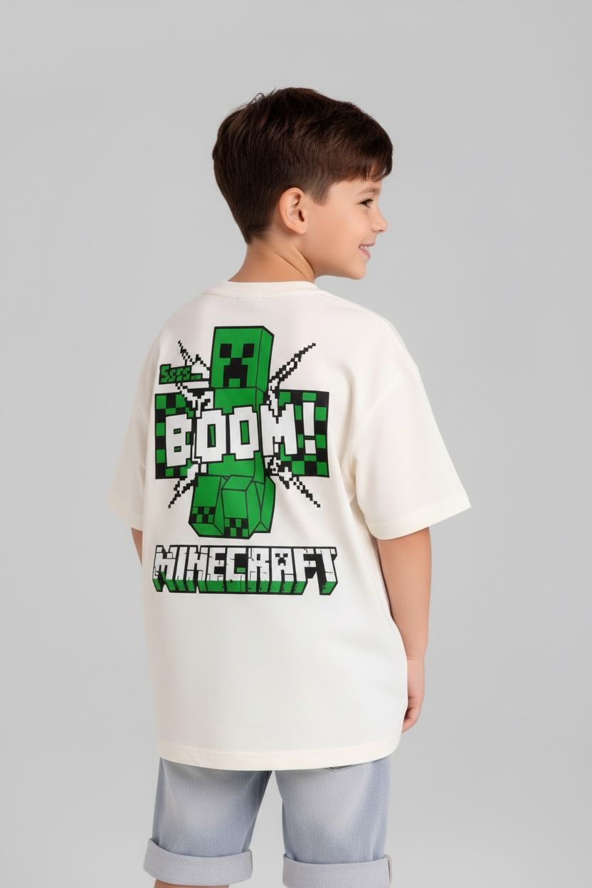 camiseta oversize minecraft 250gr