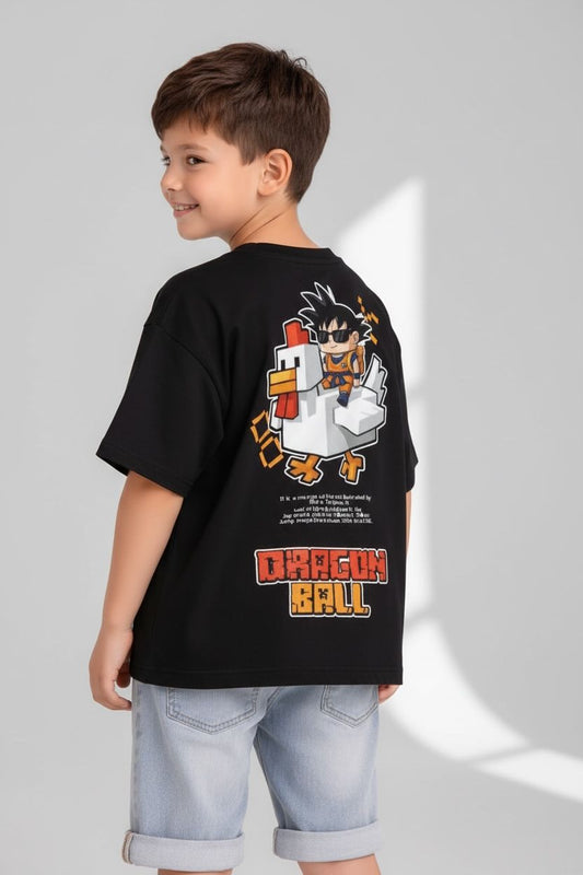 camiseta oversize dragon ball black 250gr