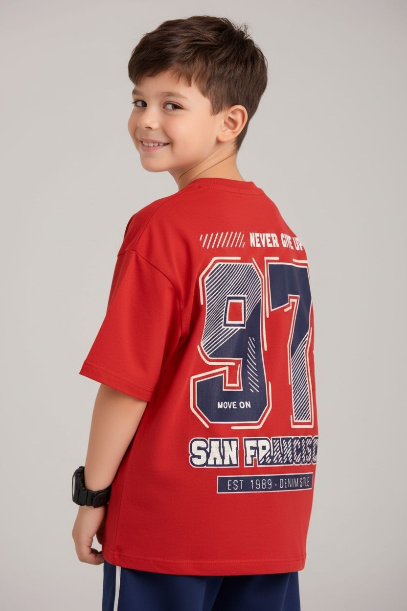 camiseta oversize california red 250gr