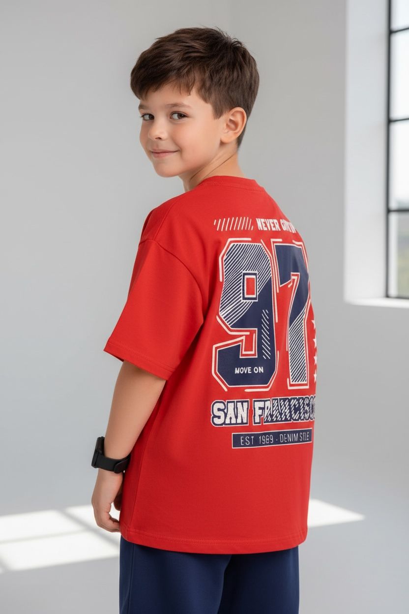 camiseta oversize california red 250gr