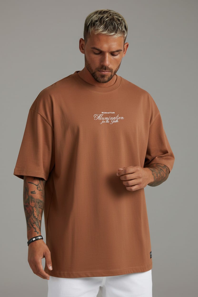 Camiseta Oversize  REF MANHATTAN  PEACE 260gr