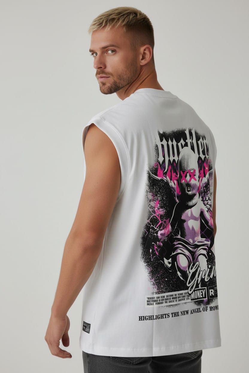 Camiseta Siza Oversize ANGEL OF MONEY POWER 260GRS