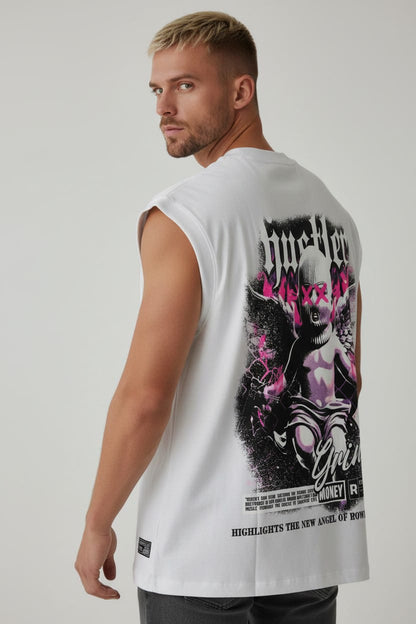 Camiseta Siza Oversize ANGEL OF MONEY POWER 260GRS