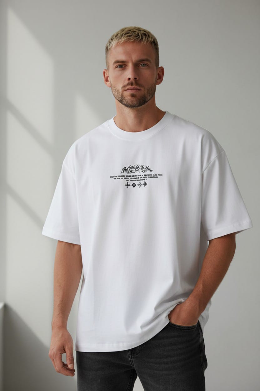 Camiseta Oversize THE WORLD IS MINE   260GRS