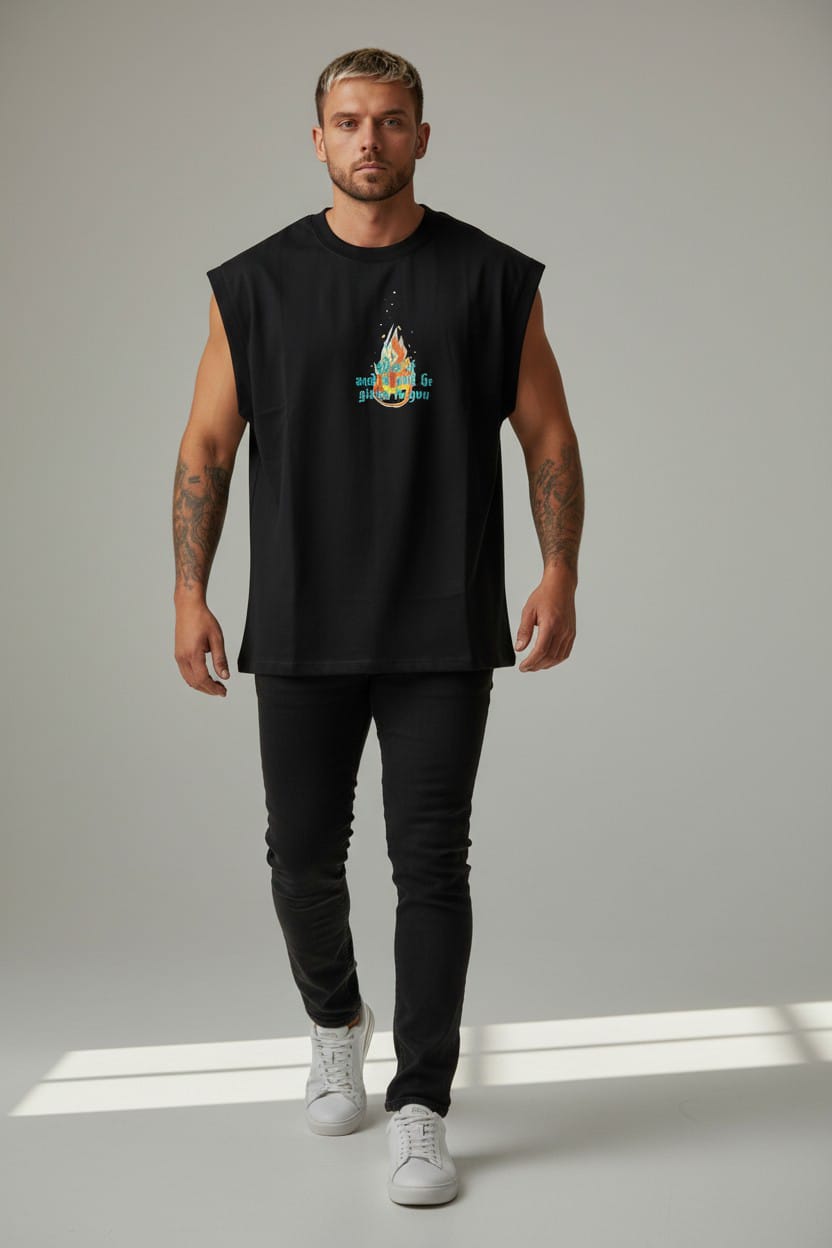 Camiseta Siza Oversize GOD DONT LIKE 260GRS