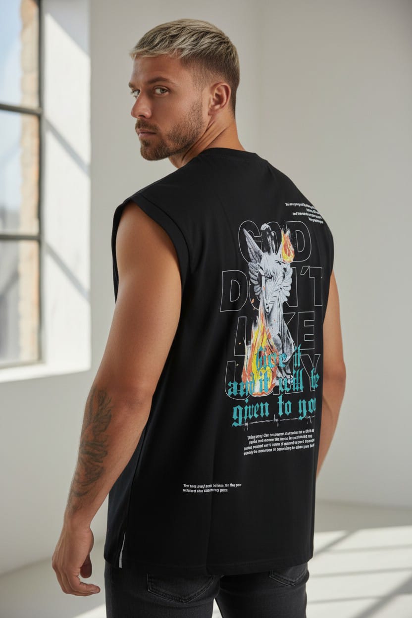 Camiseta Siza Oversize GOD DONT LIKE 260GRS