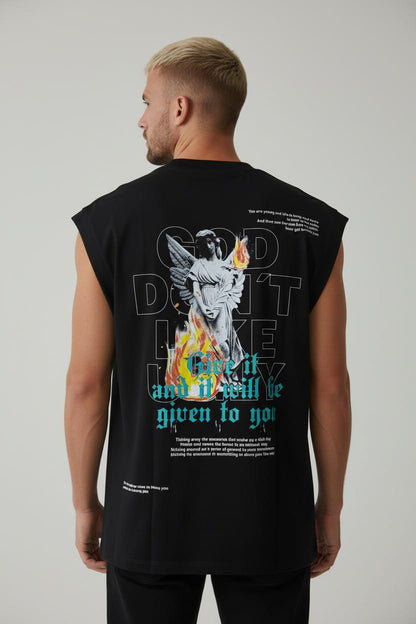 Camiseta Siza Oversize GOD DONT LIKE 260GRS
