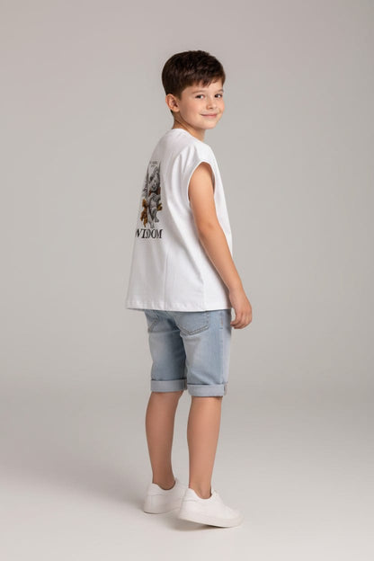 Camiseta Kids Siza Oversize WISDOM 260GRS
