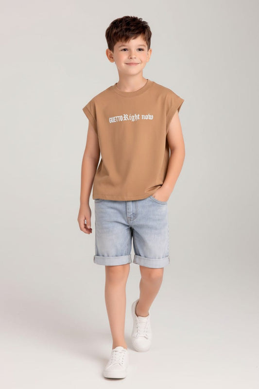 Camiseta Oversize SIza Kids RIGTH NOW 260GRS