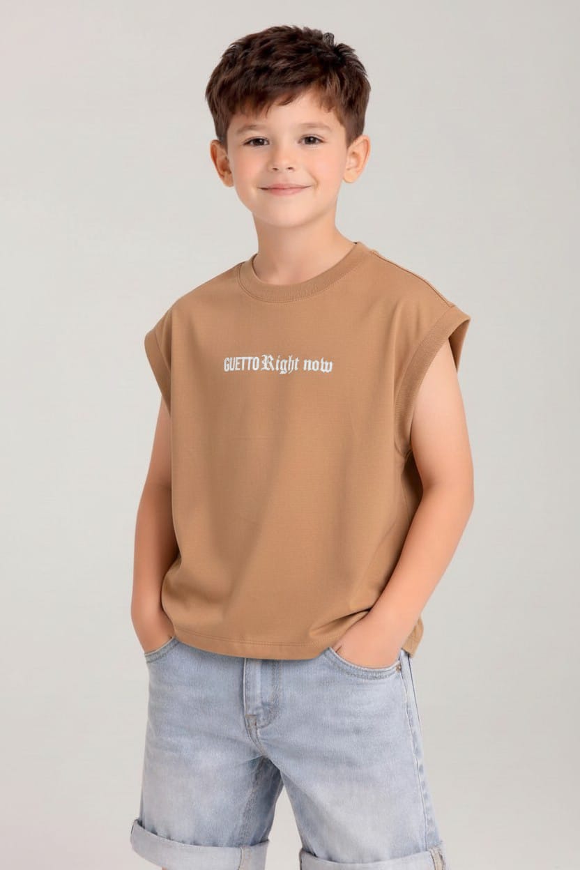 Camiseta Oversize SIza Kids RIGTH NOW 260GRS