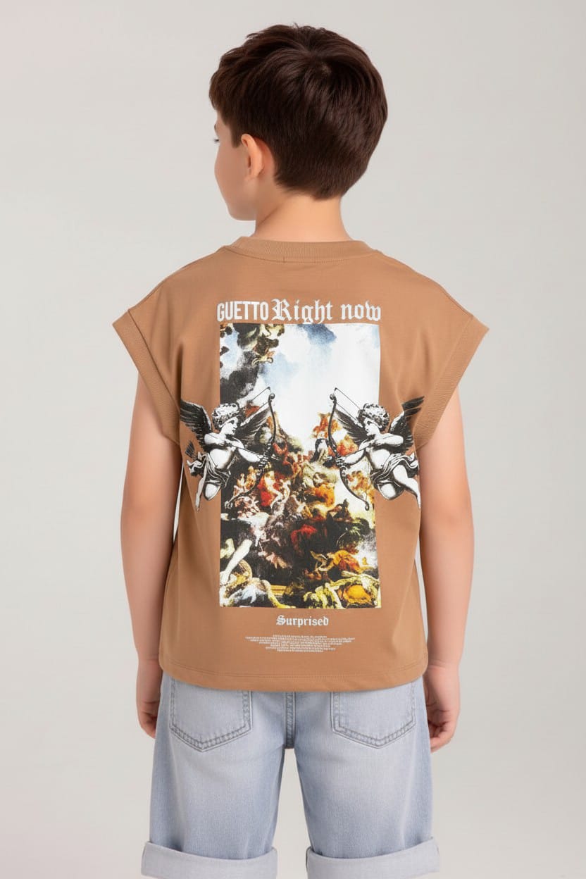Camiseta Oversize SIza Kids RIGTH NOW 260GRS