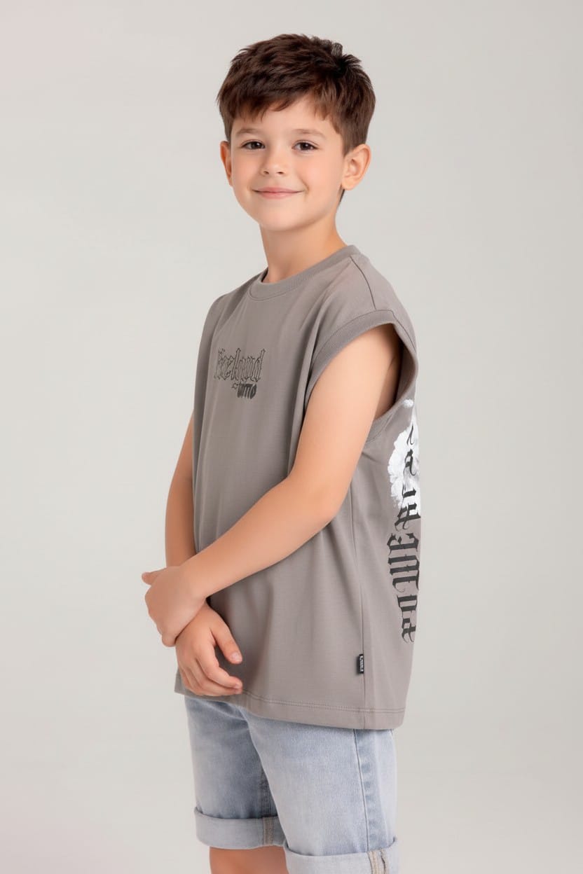 Camiseta Oversize SIza Kids FEEL GOOD 260GRS