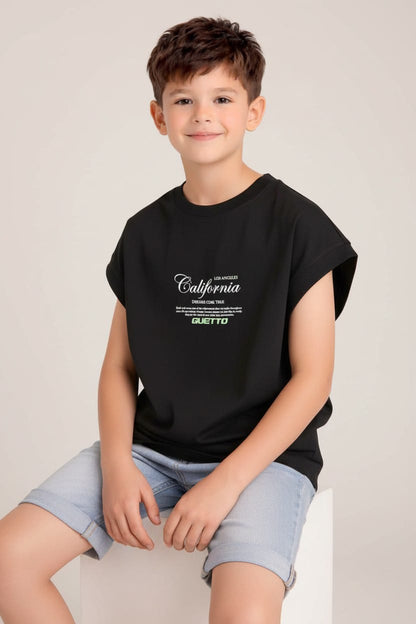Camiseta Oversize SIza Kids BE BRAVE BE FREE 260GRS