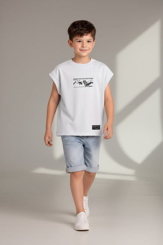 Camiseta Oversize SIza Kids ANGEL OF MONEY 260GRS