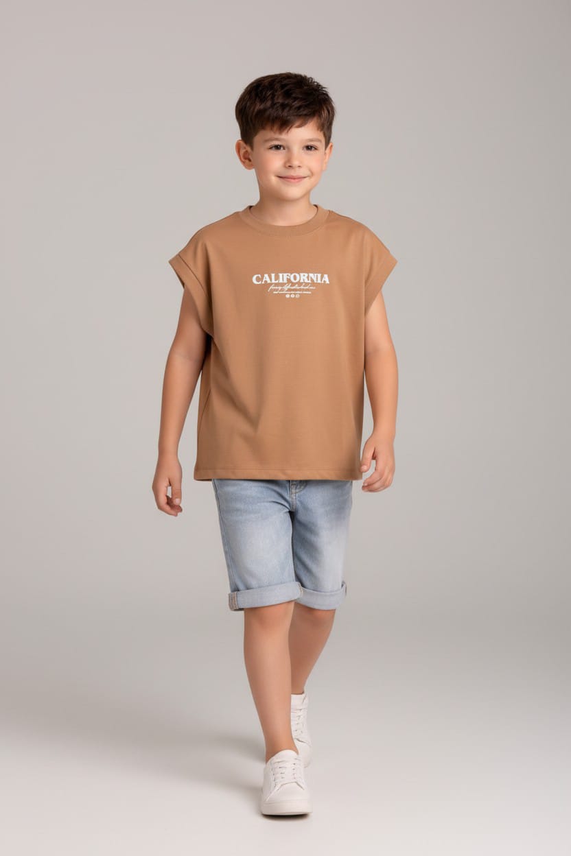 Camiseta Oversize SIza Kids RESILENT CALIFORNIA 260GRS