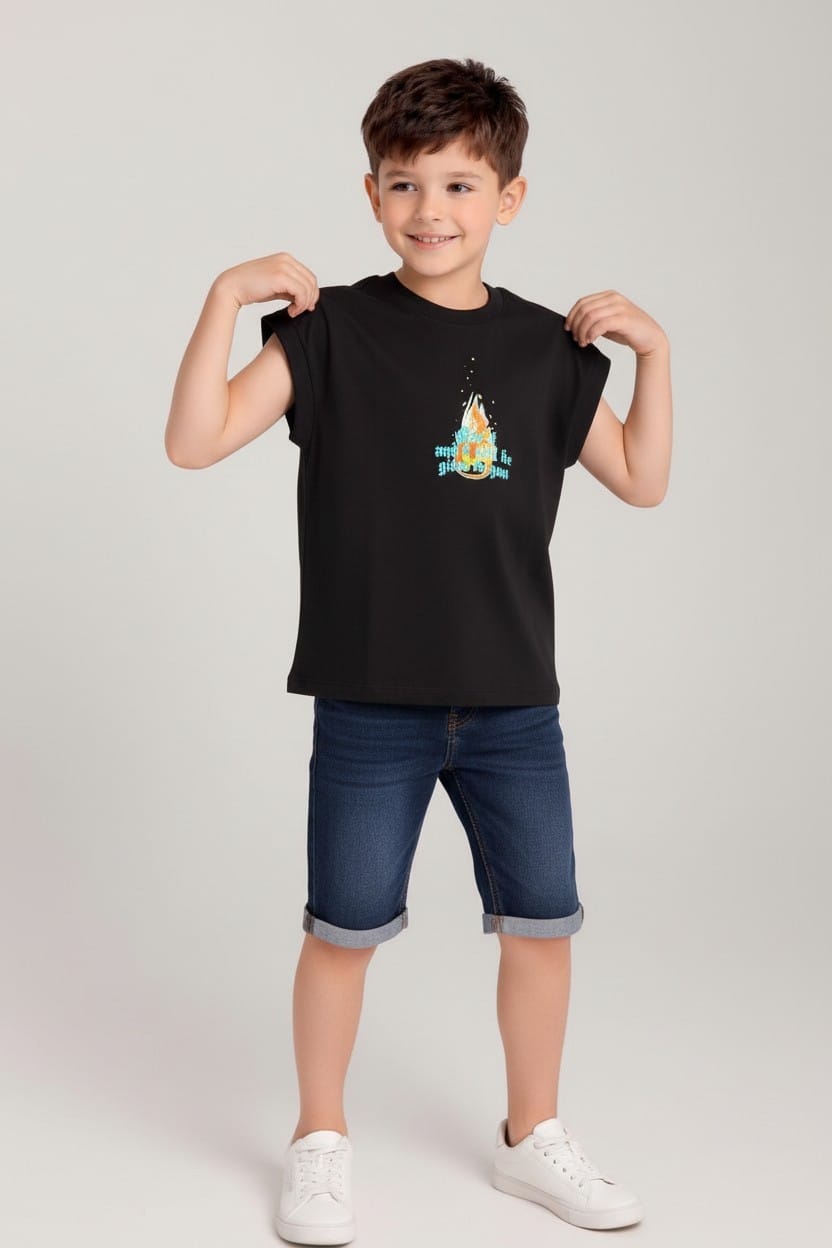 Camiseta Oversize SIza Kids GOD DONT LIKE 260GRS