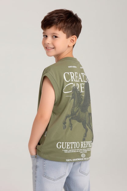 Camiseta Oversize SIza Kids CREATOR CAREFUL 260GRS