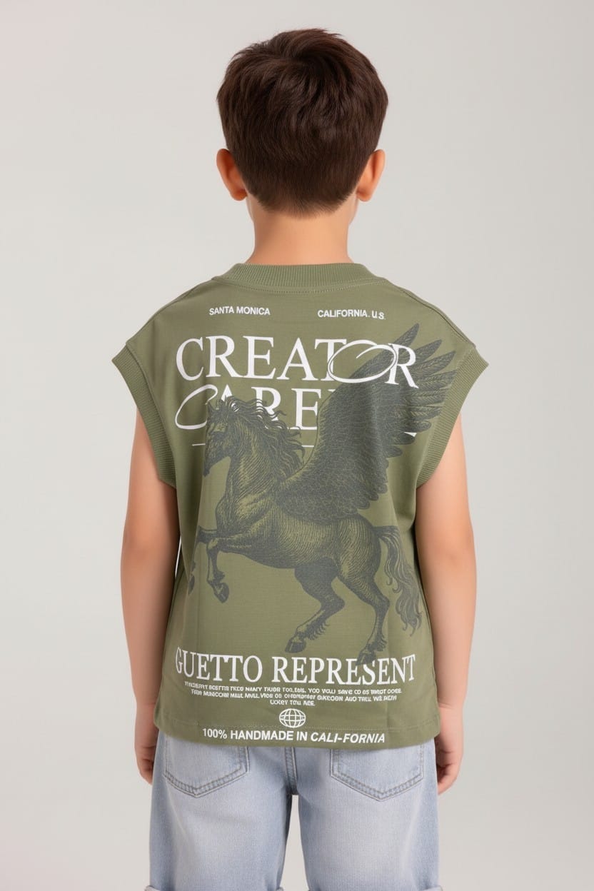 Camiseta Oversize SIza Kids CREATOR CAREFUL 260GRS