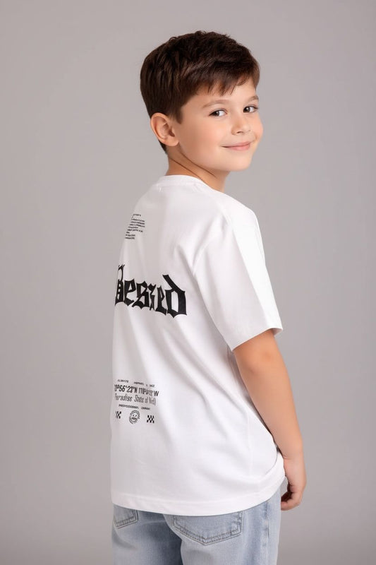 Camiseta Oversize KIDS BLESSED PARADISE 260GRS