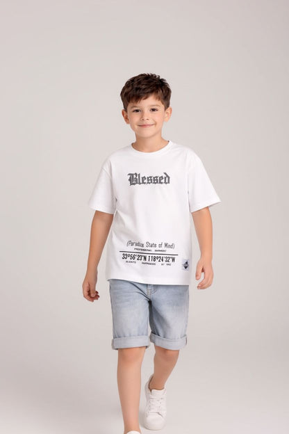 Camiseta Oversize KIDS BLESSED PARADISE 260GRS