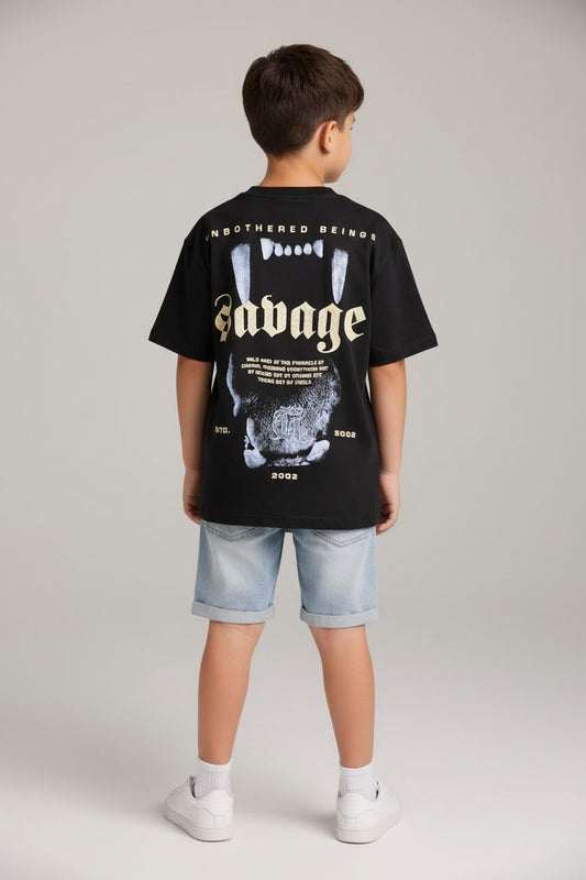 Camiseta Oversize KIDS SABAGE  260GRS