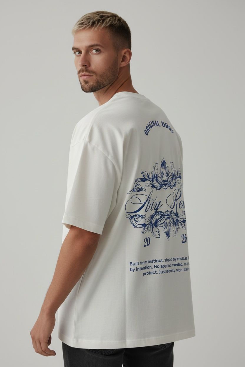 Camiseta Oversize STAY REAL 2026 260GRS