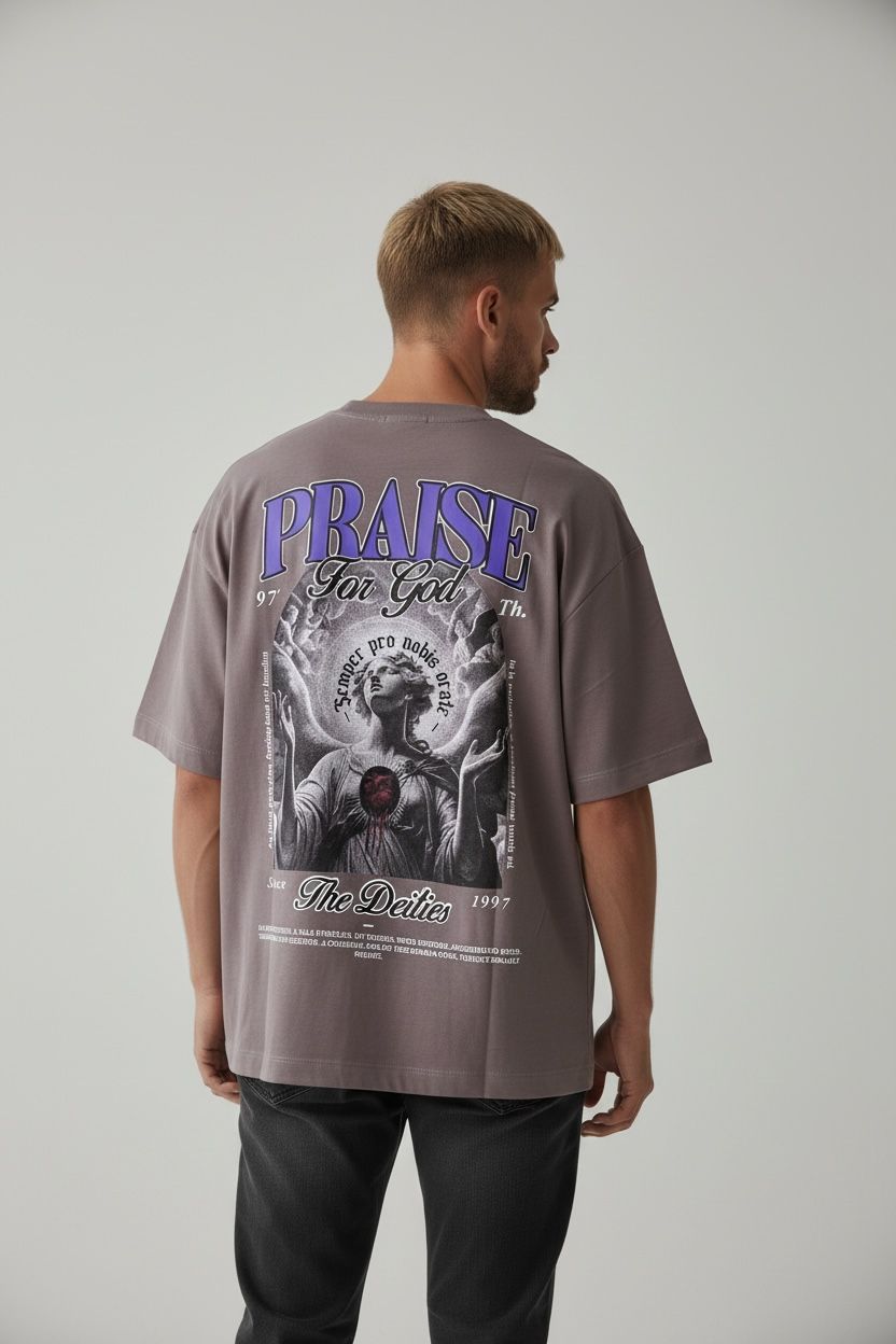 Camiseta Oversize PARADISE FOR GOD 260GRS