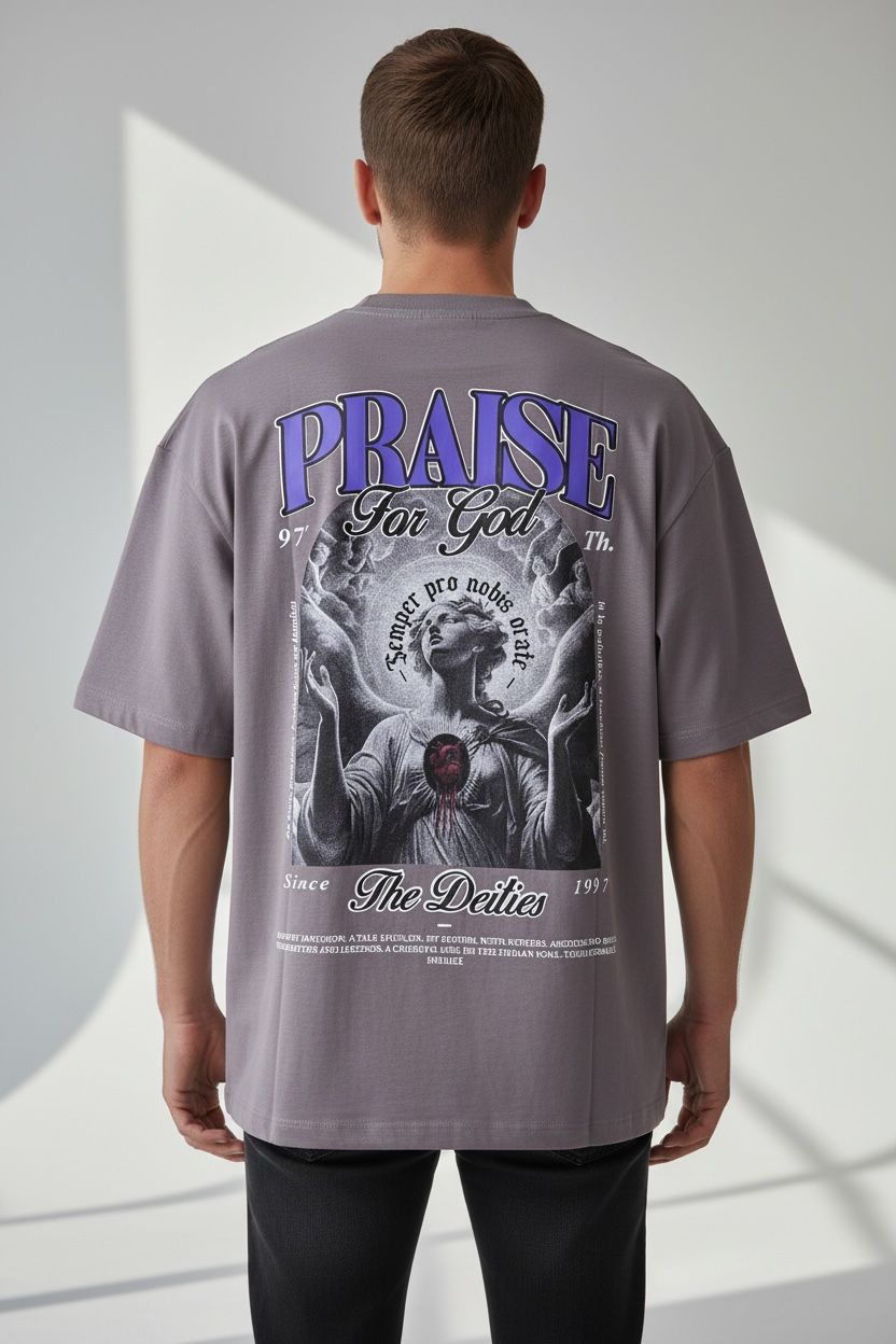 Camiseta Oversize PARADISE FOR GOD 260GRS