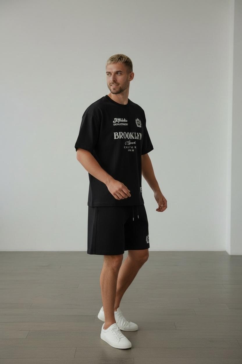 Conjunto Oversize BROOKLIYN SPORT BLACK 310GRS
