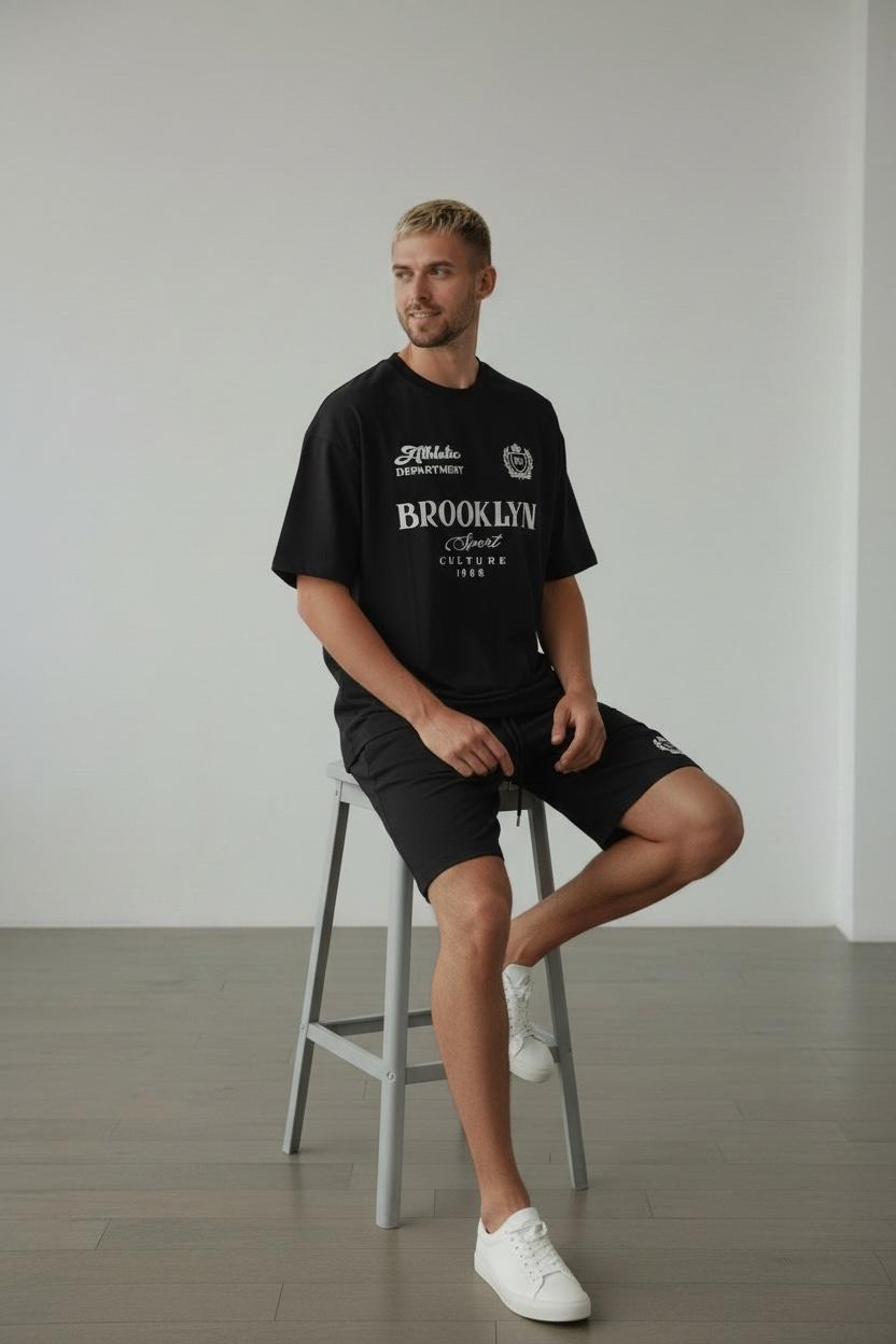 Conjunto Oversize BROOKLIYN SPORT BLACK 310GRS