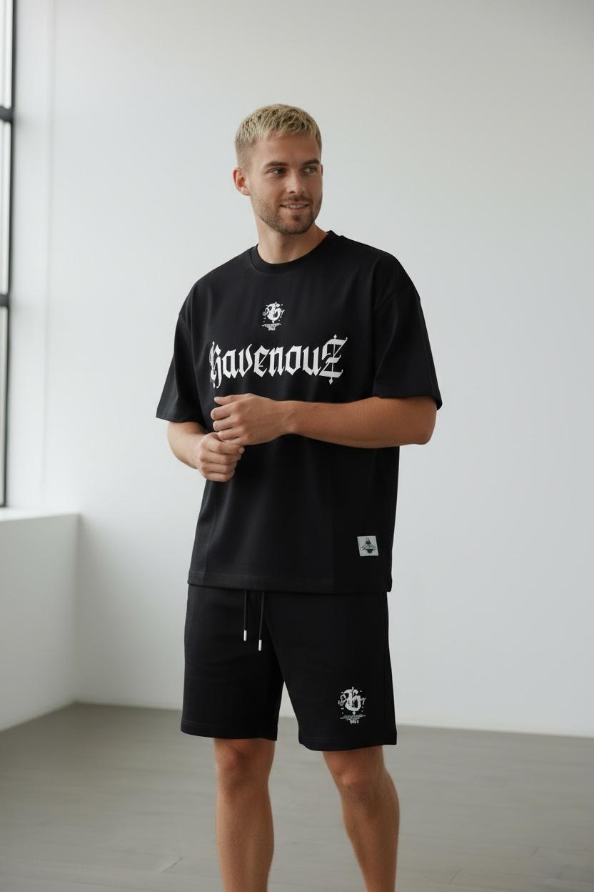 Conjunto Oversize RAVENOUZ BLACK 310GRS