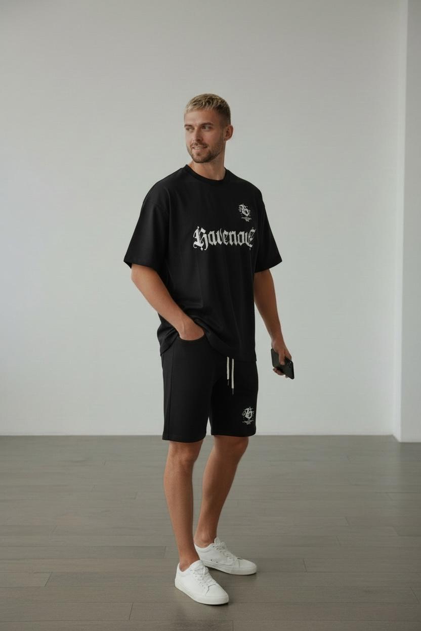 Conjunto Oversize RAVENOUZ BLACK 310GRS