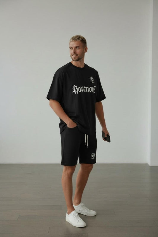 Conjunto Oversize RAVENOUZ BLACK 310GRS