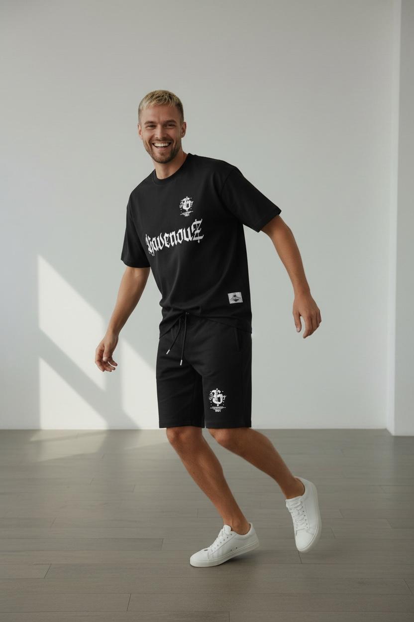 Conjunto Oversize RAVENOUZ BLACK 310GRS