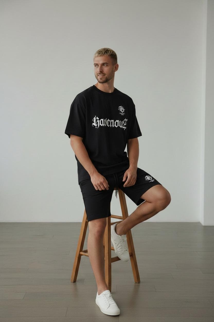 Conjunto Oversize RAVENOUZ BLACK 310GRS
