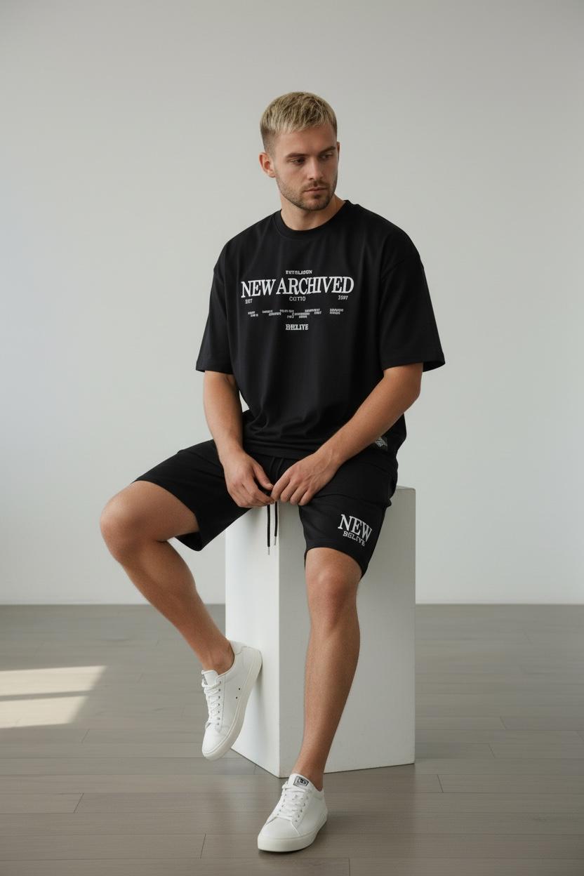 Conjunto Oversize NEW ARCHIVED BLACK 310GRS