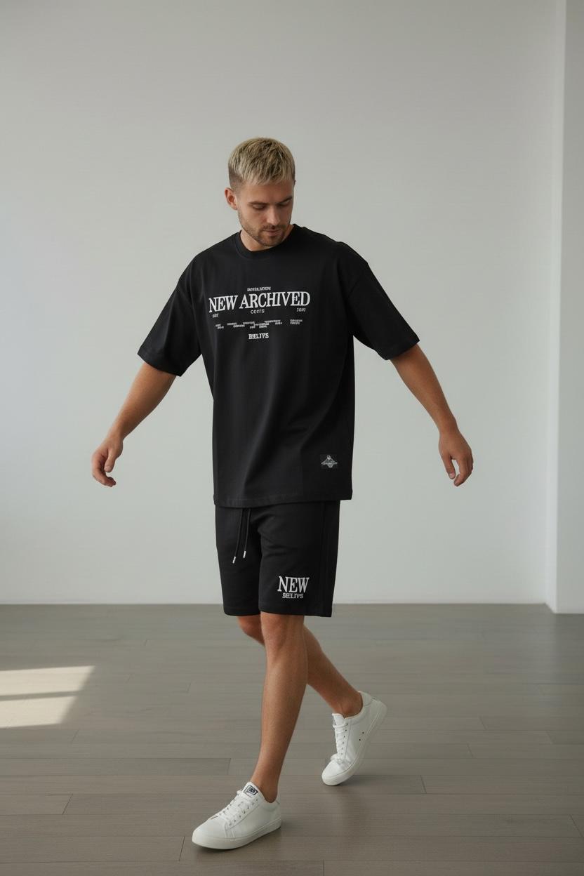 Conjunto Oversize NEW ARCHIVED BLACK 310GRS